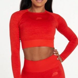 Pursue fitness ADART long sleeve, RED, M